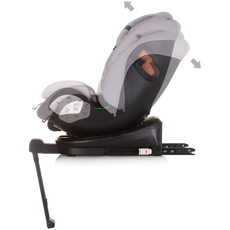 Scaun auto Chipolino Tourino Isofix Ash grey [7]