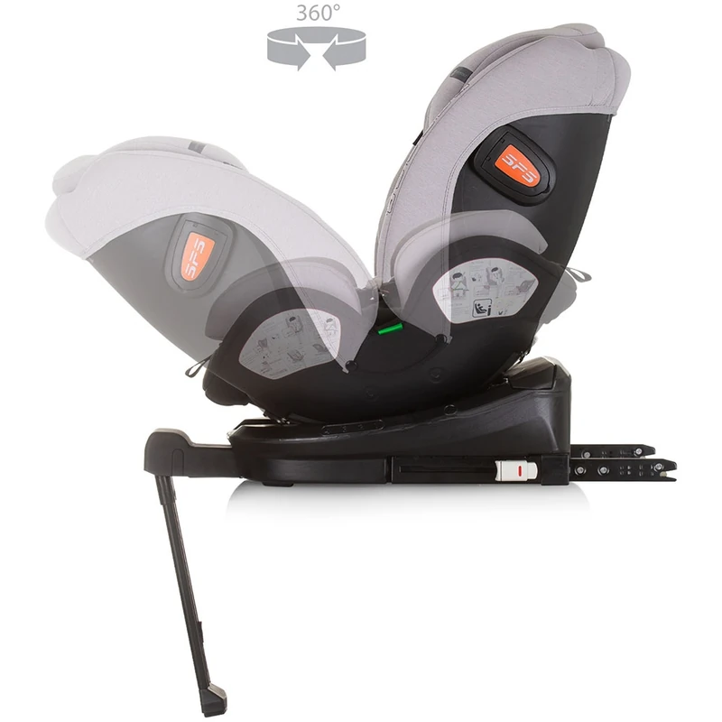 Scaun auto Chipolino Tourino Isofix Ash grey [9]