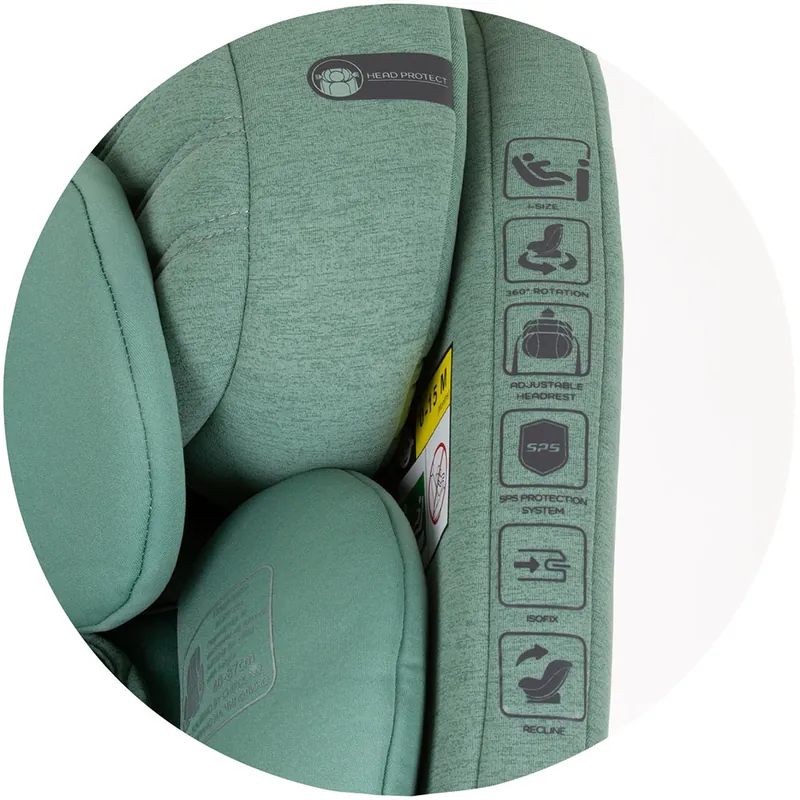 Scaun auto Chipolino Tourino Isofix Pastel green [6]