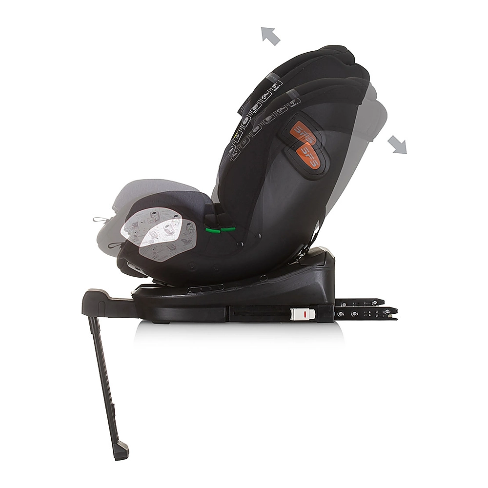 Scaun auto Chipolino Tourino Isofix Obsidian [5]