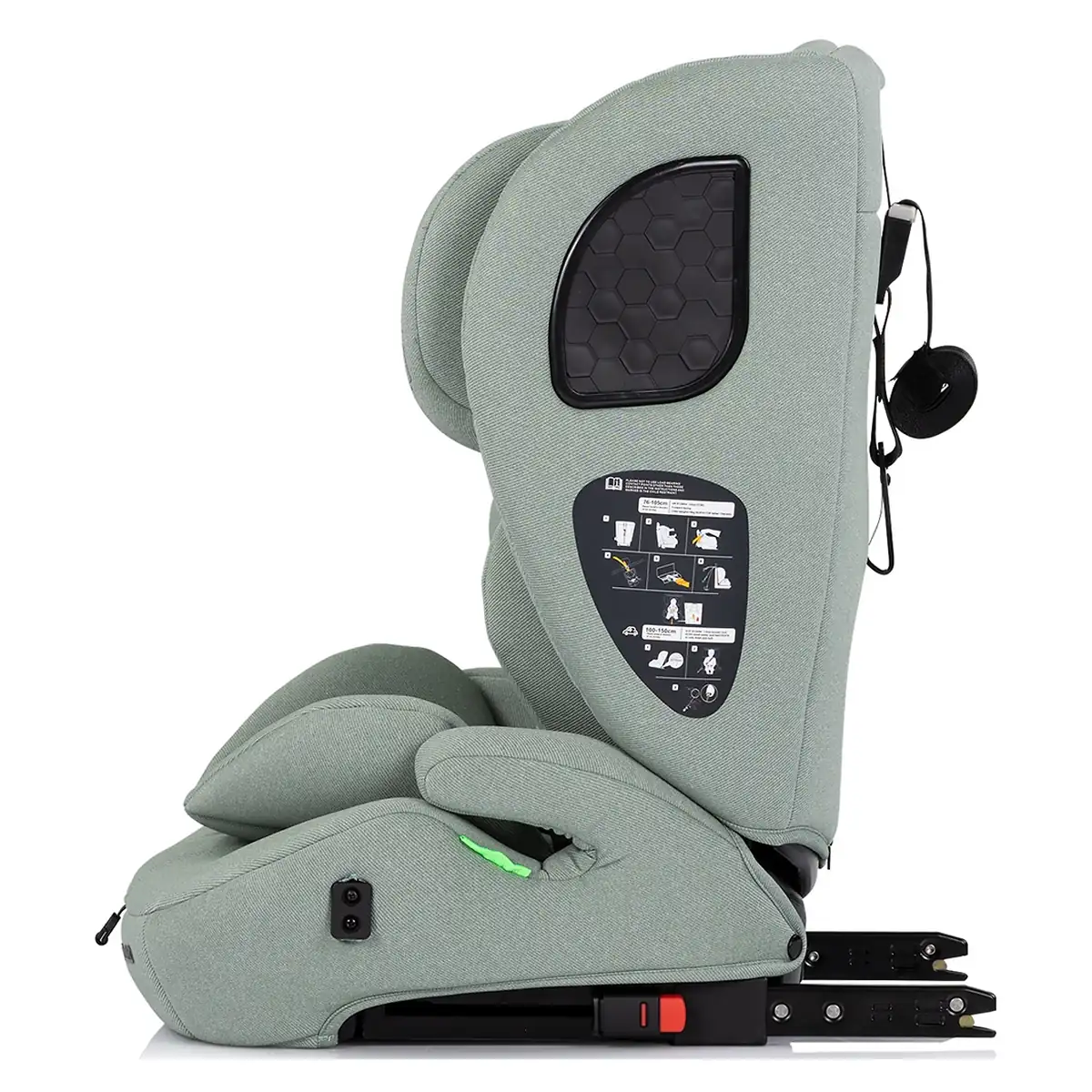 Scaun auto Chipolino Tycoon Iso I-Size 76-150 cm cu sistem Isofix, Basil [4]