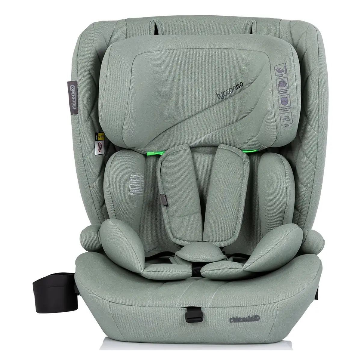 Scaun auto Chipolino Tycoon Iso I-Size 76-150 cm cu sistem Isofix, Basil [2]