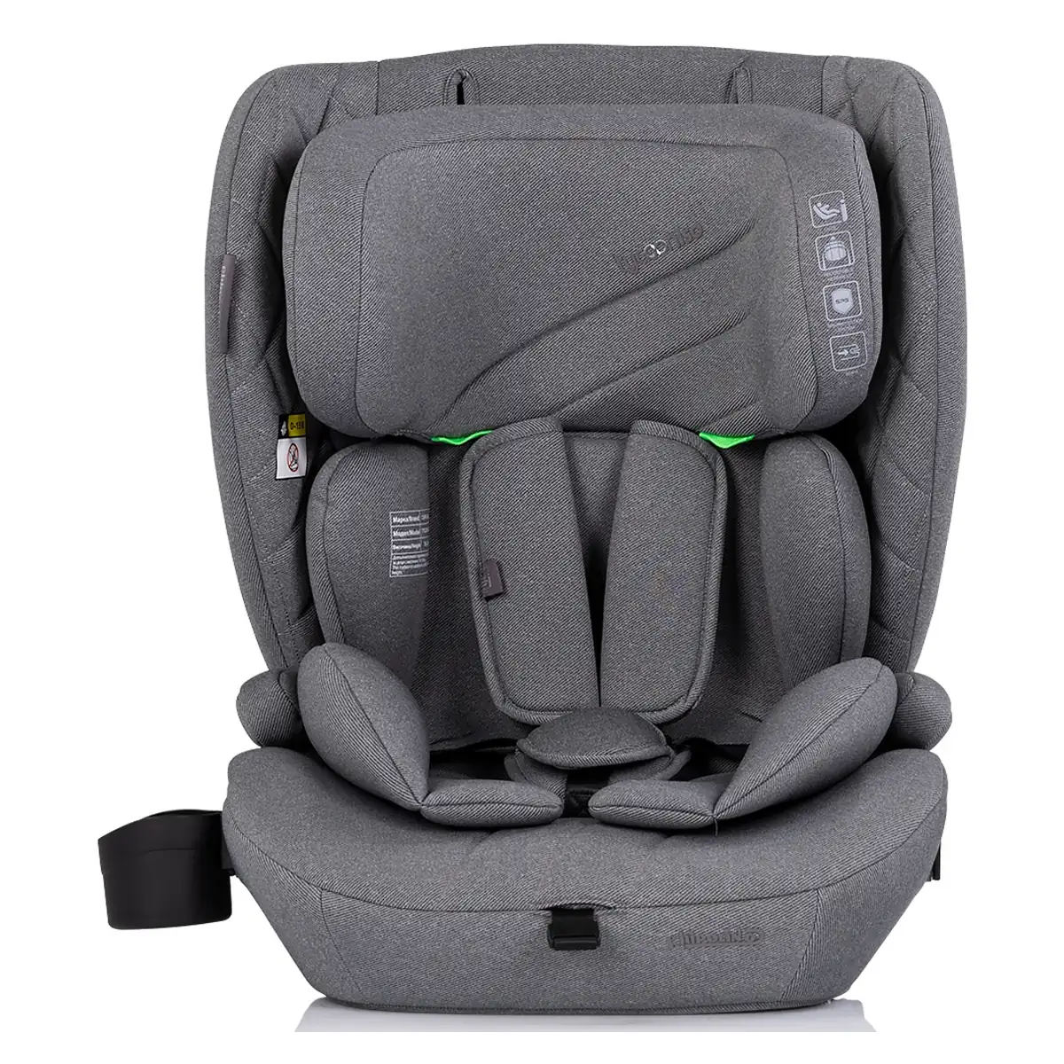 Scaun auto Chipolino Tycoon Iso I-Size 76-150 cm cu sistem Isofix, Cloud - Gri [2]