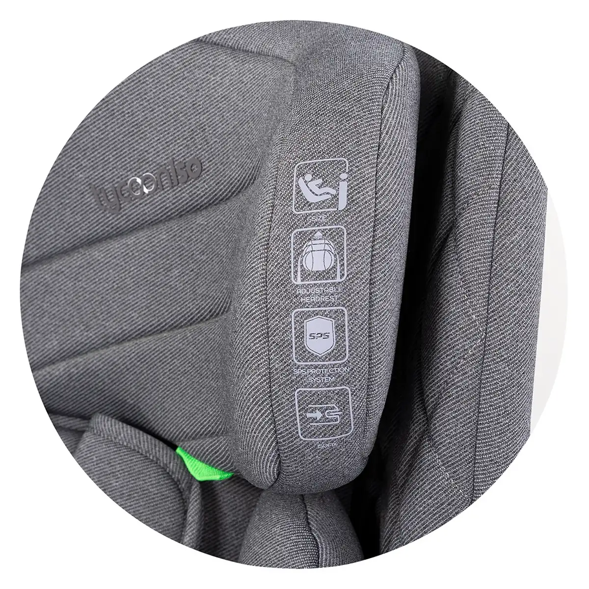 Scaun auto Chipolino Tycoon Iso I-Size 76-150 cm cu sistem Isofix, Cloud - Gri [5]