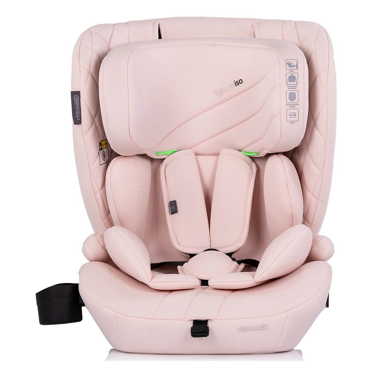 Scaun auto Chipolino Tycoon Iso I-Size 76-150 cm cu sistem Isofix, Pink marshmallow - Roz [2]
