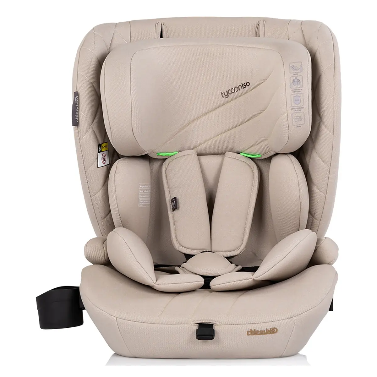 Scaun auto Chipolino Tycoon Iso I-Size 76-150 cm cu sistem Isofix, Tiramisu [2]