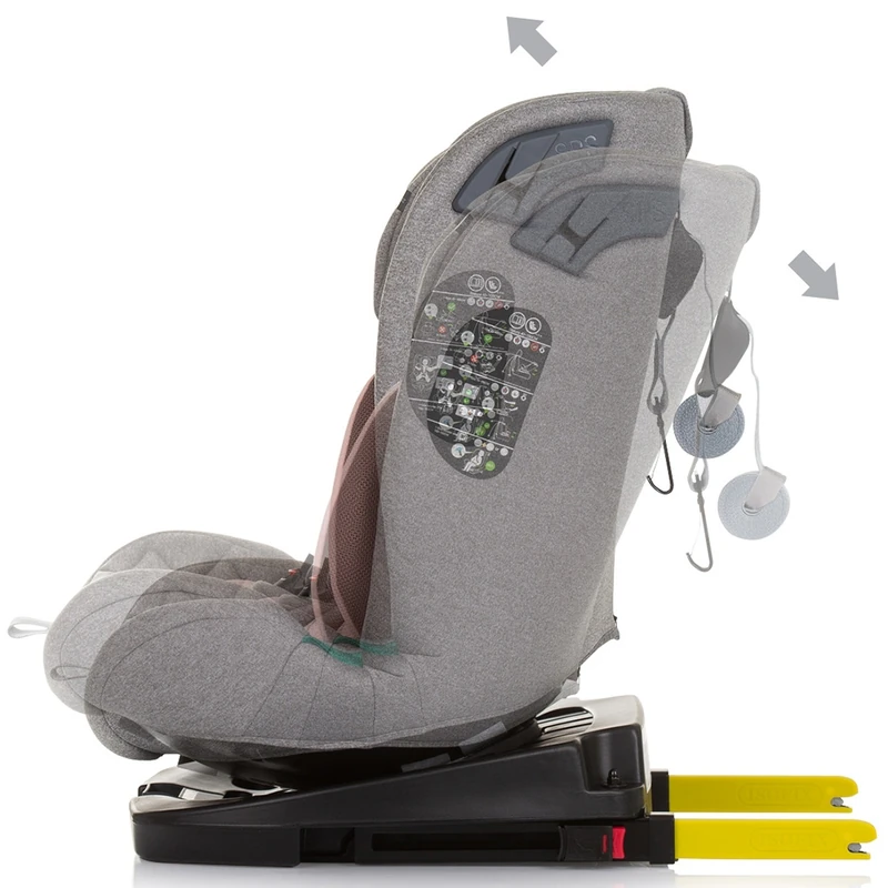 Scaun auto Chipolino X Factor I-Size 40-150 cm flamingo cu sistem Isofix [10]