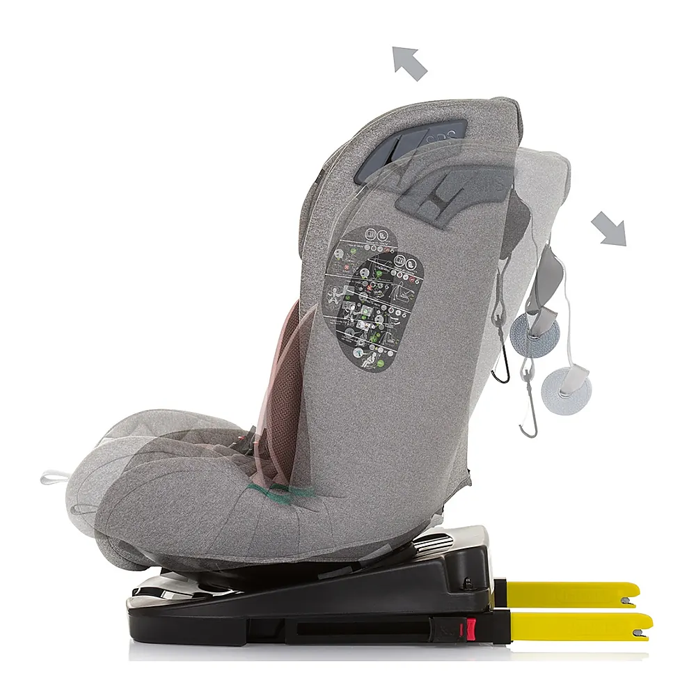 Scaun auto Chipolino X Factor I-Size 40-150 cm flamingo cu sistem Isofix [5]