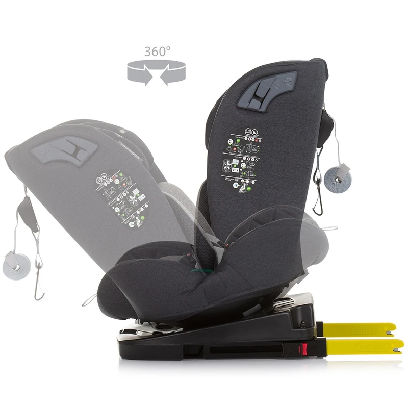 Scaun auto Chipolino X Factor I-Size 40-150 cm granite cu sistem Isofix [7]