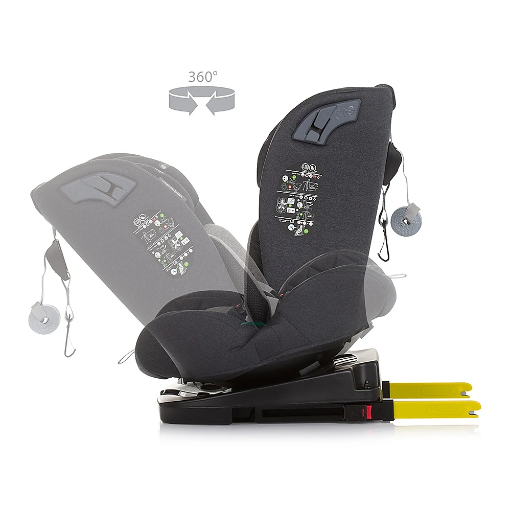 Scaun auto Chipolino X Factor I-Size 40-150 cm granite cu sistem Isofix [6]