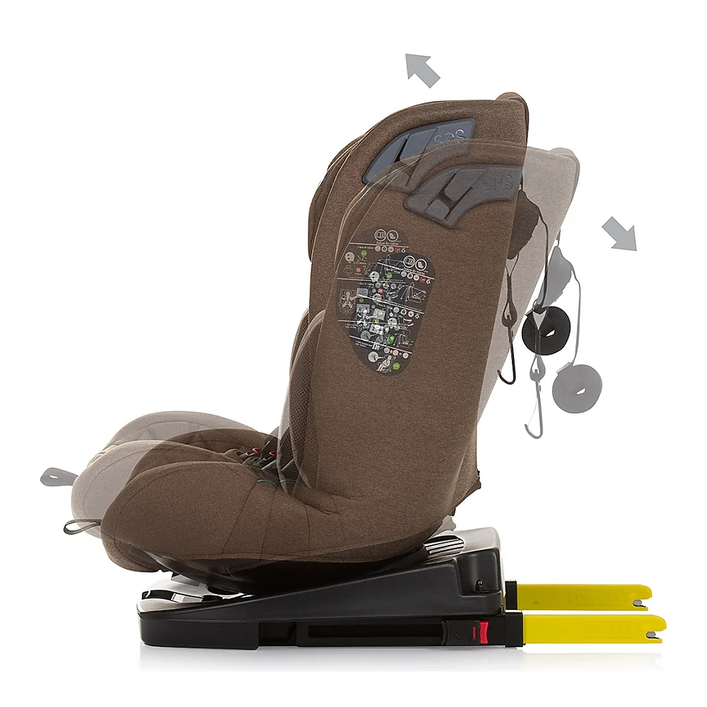 Scaun auto Chipolino X Factor I-Size 40-150 cm macadamia cu sistem Isofix [5]