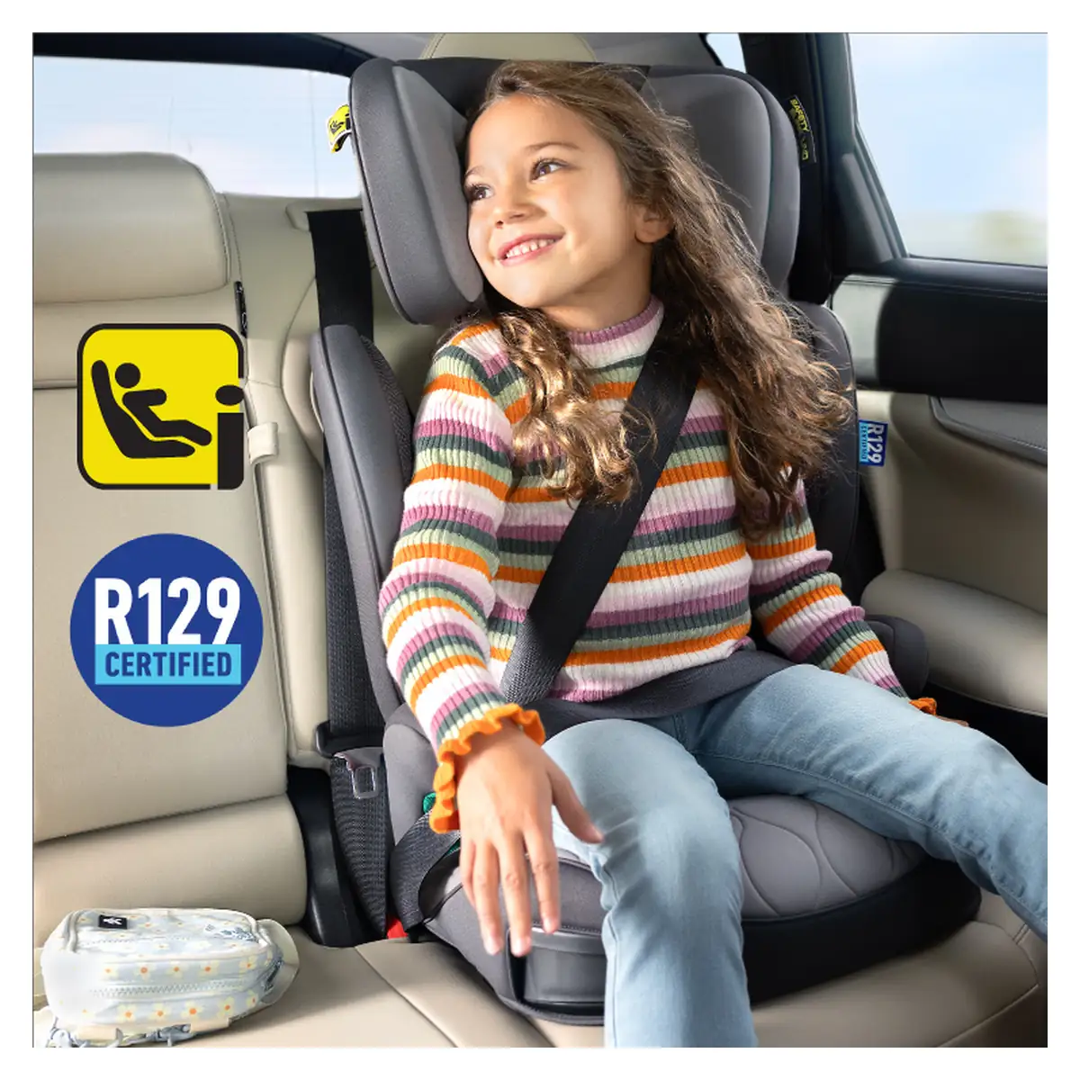 Scaun auto Graco Affix Iron, 100-150 cm, [7]