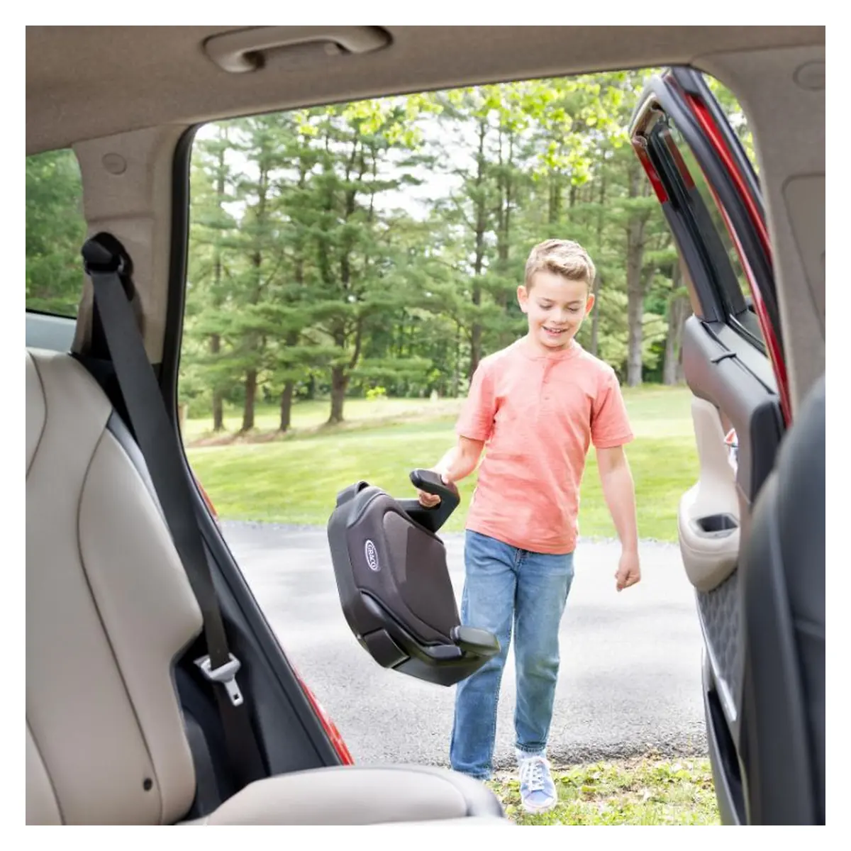 Scaun auto Graco booster i-Size, Booster Basic Opal Sky [6]