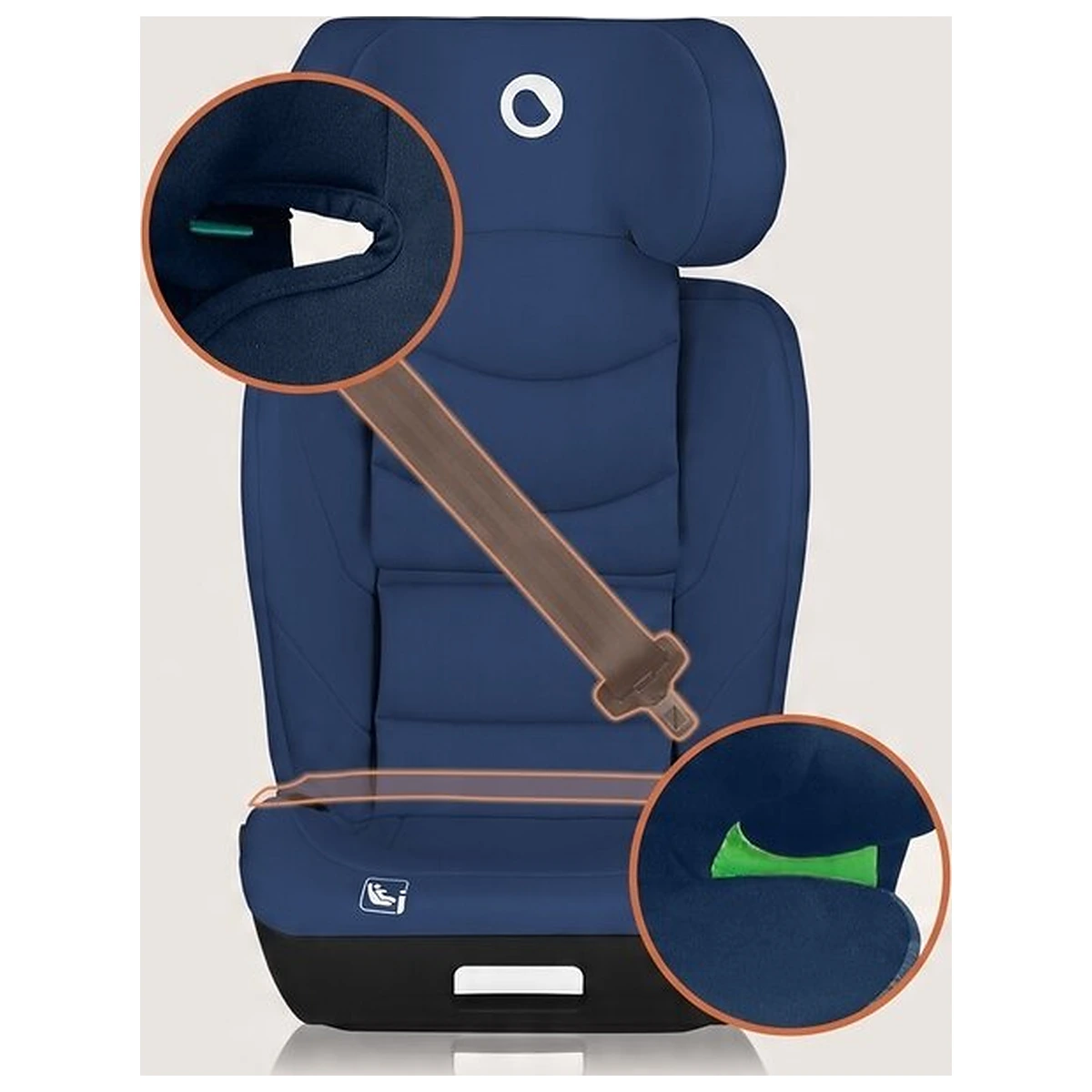 Scaun auto i-Size, Lionelo, Neal, 15-36 Kg, 100-150 cm, Isofix, Albastru [14]