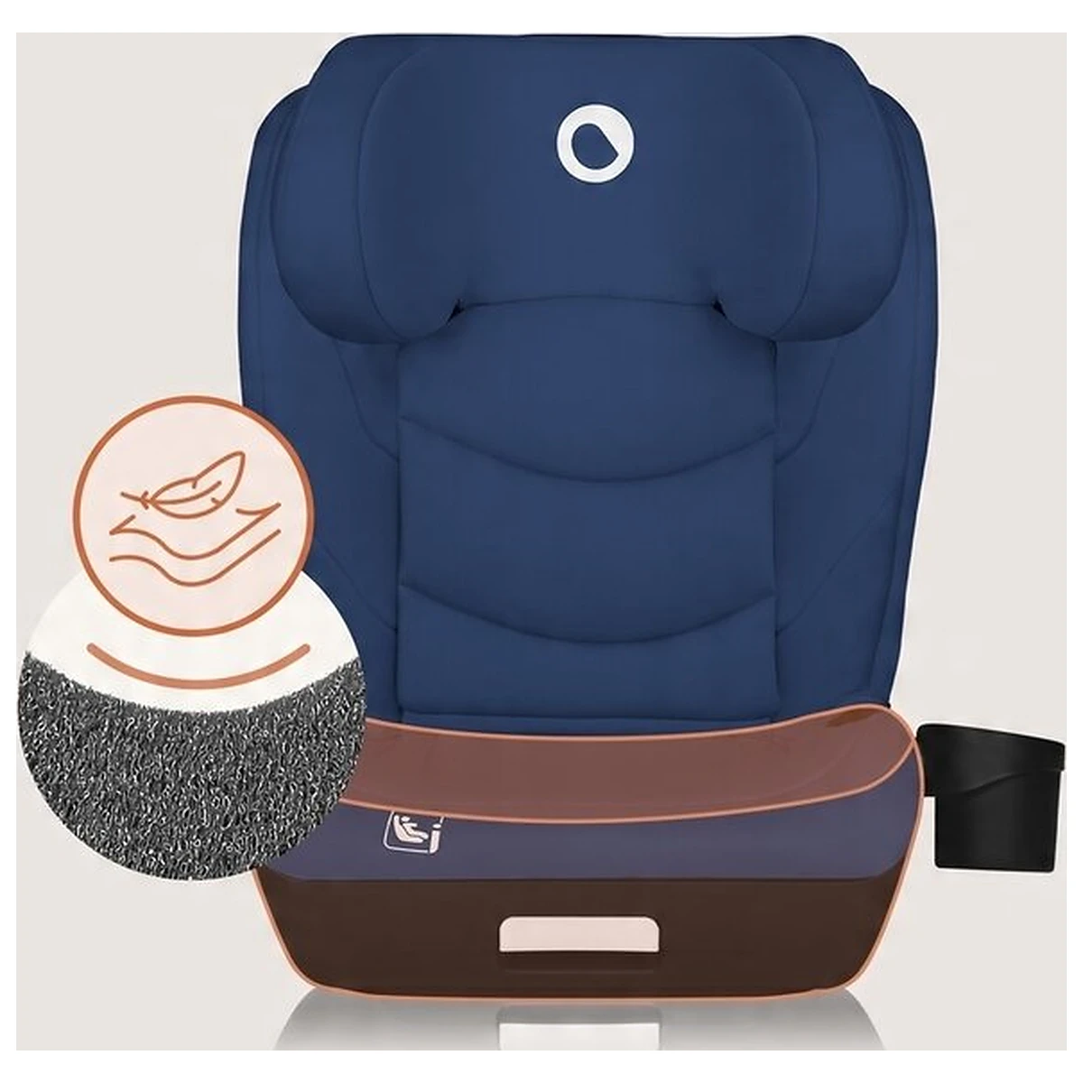 Scaun auto i-Size, Lionelo, Neal, 15-36 Kg, 100-150 cm, Isofix, Albastru [13]