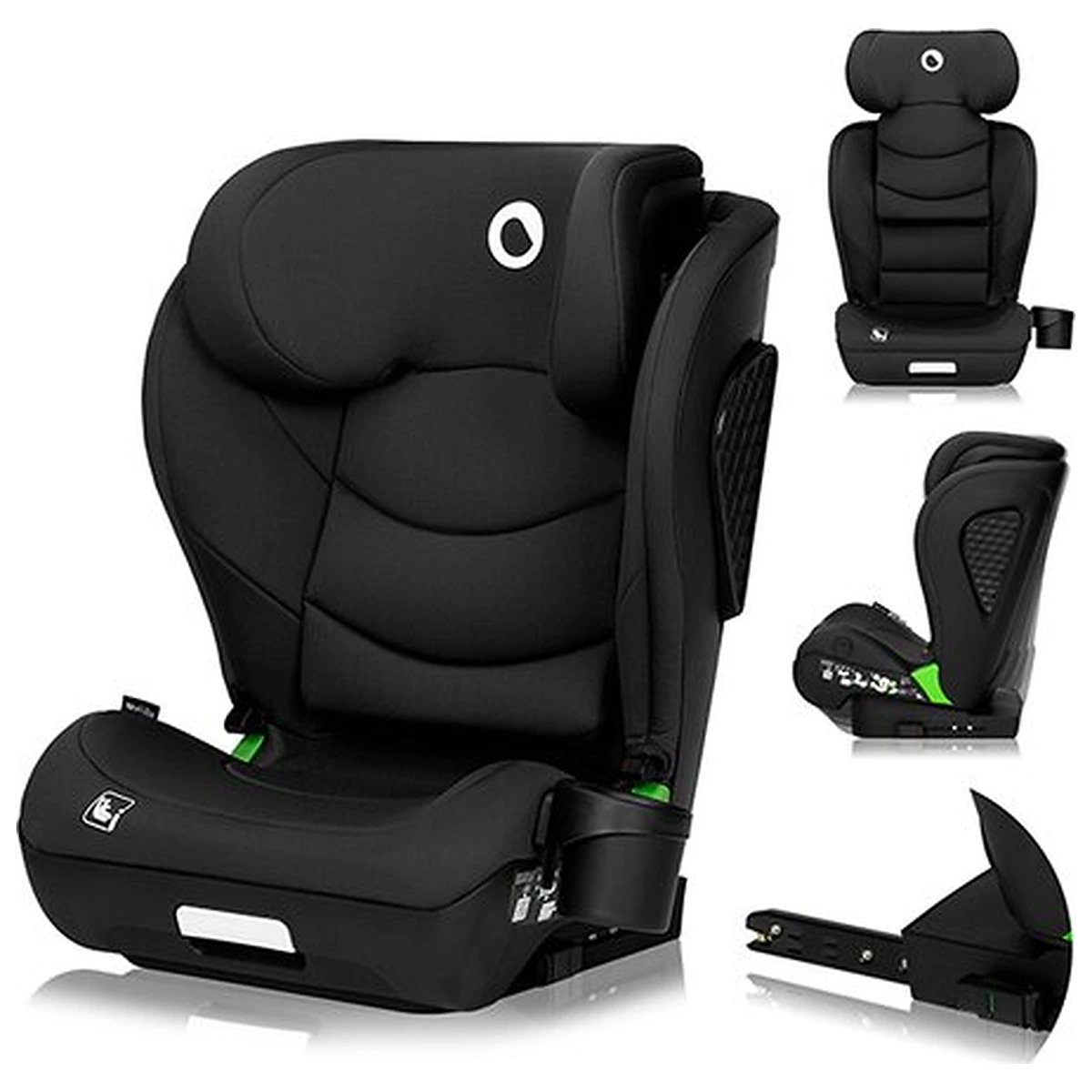 Scaun auto i-Size, Lionelo, Neal, 15-36 Kg, 100-150 cm, Isofix, Negru [5]