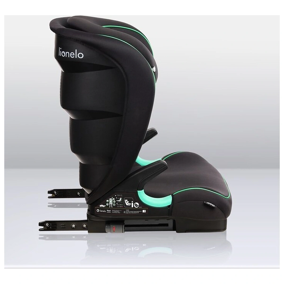 Scaun auto i-Size, Lionelo, Neal, 15-36 Kg, 100-150 cm, Isofix, Negru 12 ani [21]