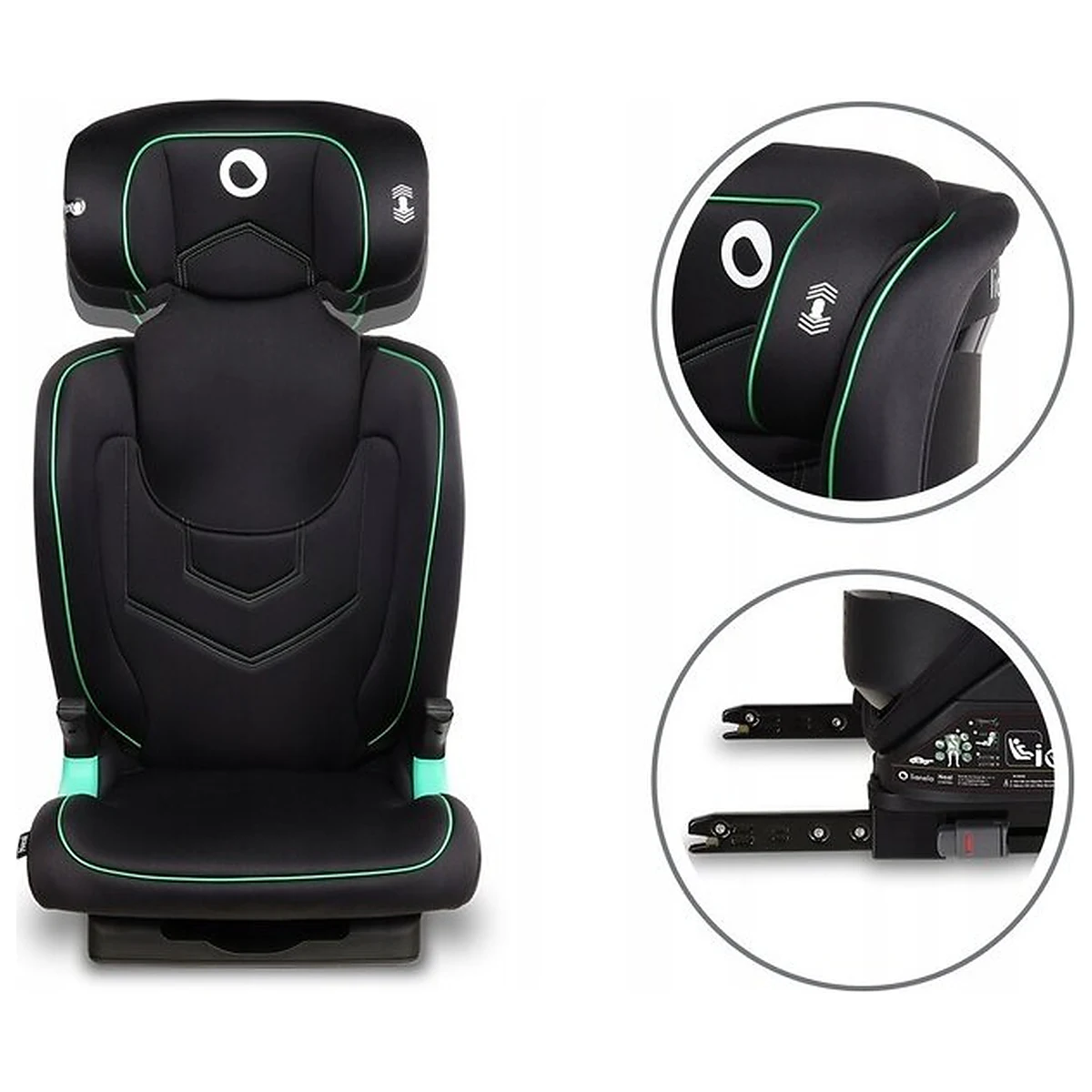 Scaun auto i-Size, Lionelo, Neal, 15-36 Kg, 100-150 cm, Isofix, Negru 12 ani [13]