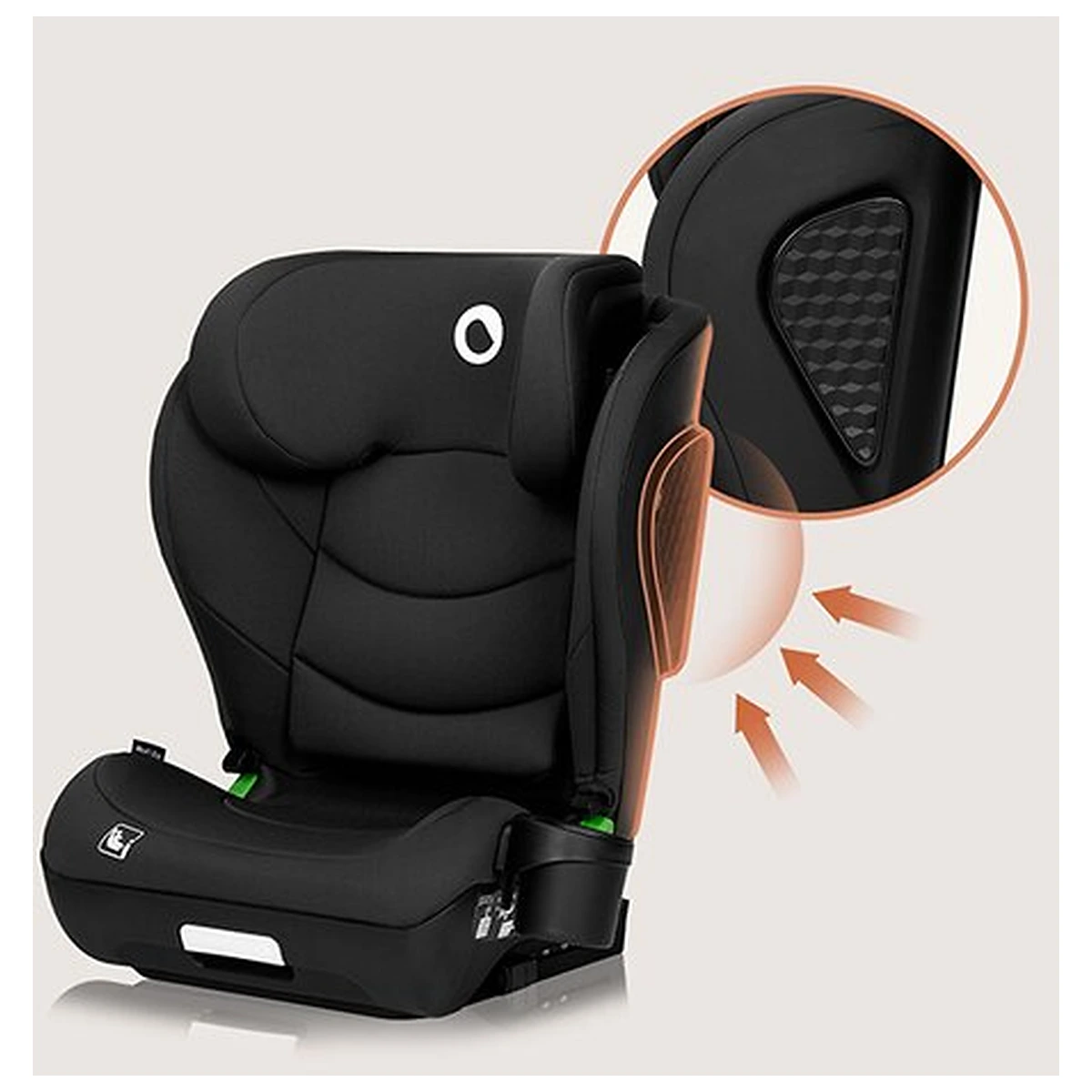 Scaun auto i-Size, Lionelo, Neal, 15-36 Kg, 100-150 cm, Isofix, Negru [17]