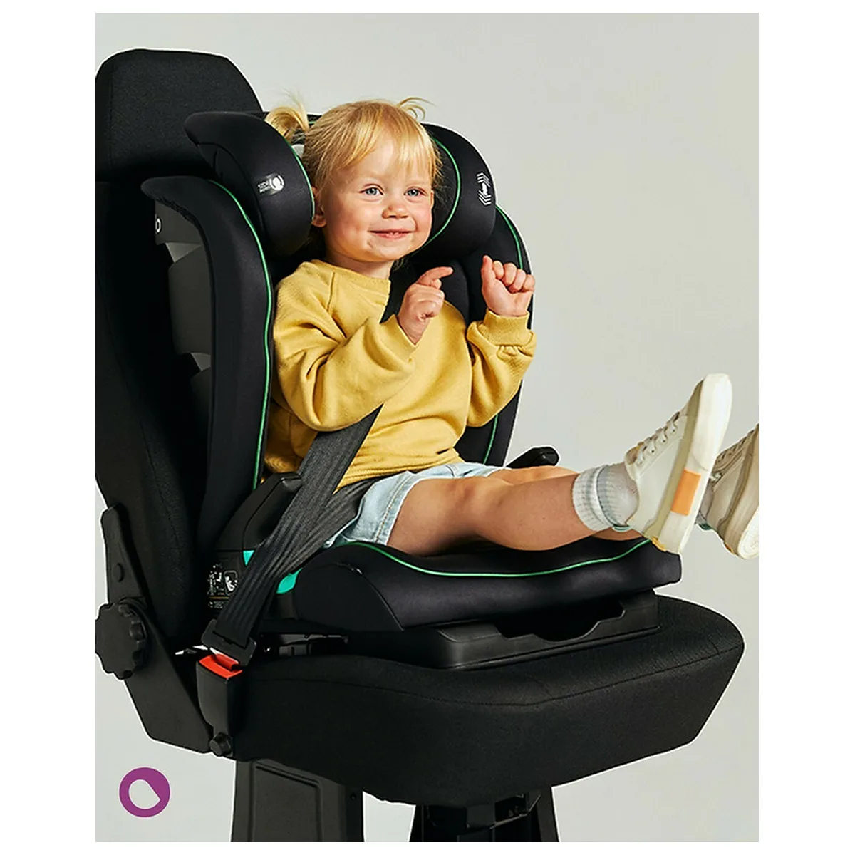 Scaun auto i-Size, Lionelo, Neal, 15-36 Kg, 100-150 cm, Isofix, Negru 12 ani [8]
