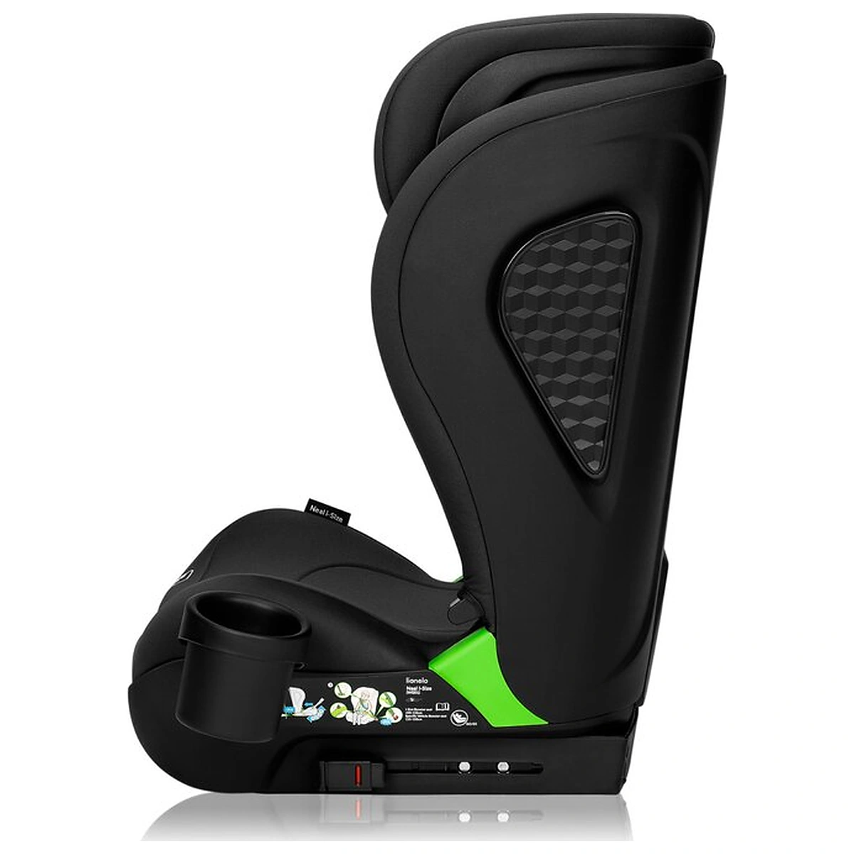 Scaun auto i-Size, Lionelo, Neal, 15-36 Kg, 100-150 cm, Isofix, Negru [7]