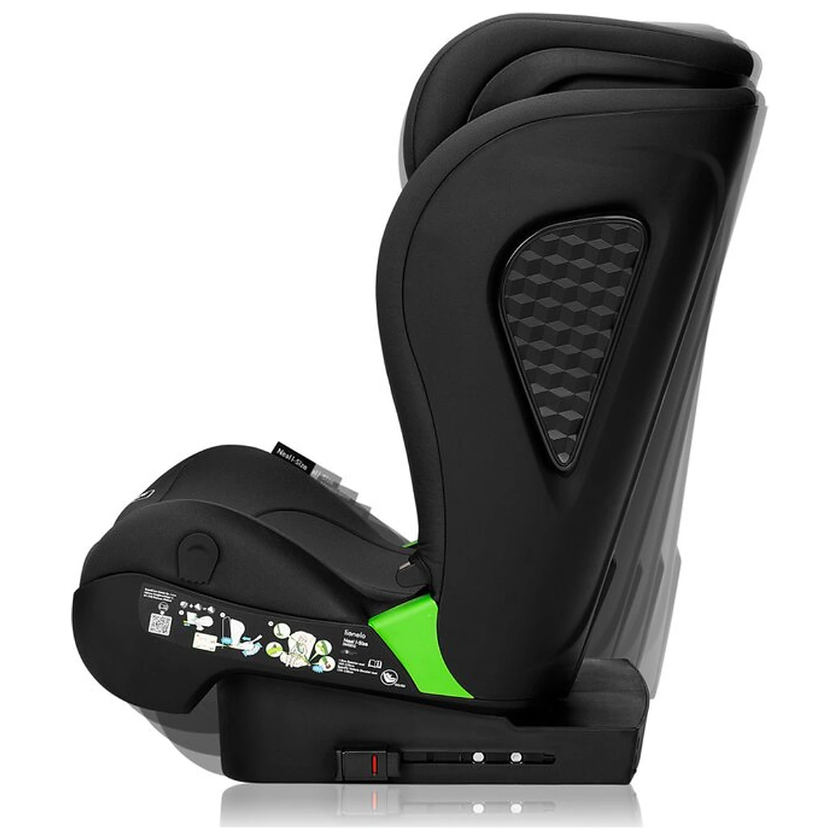Scaun auto i-Size, Lionelo, Neal, 15-36 Kg, 100-150 cm, Isofix, Negru [9]