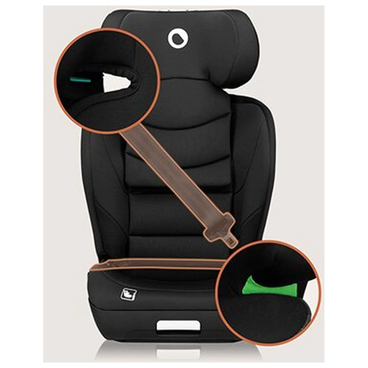 Scaun auto i-Size, Lionelo, Neal, 15-36 Kg, 100-150 cm, Isofix, Negru [22]