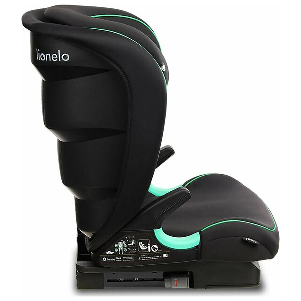 Scaun auto i-Size, Lionelo, Neal, 15-36 Kg, 100-150 cm, Isofix, Negru 12 ani [17]