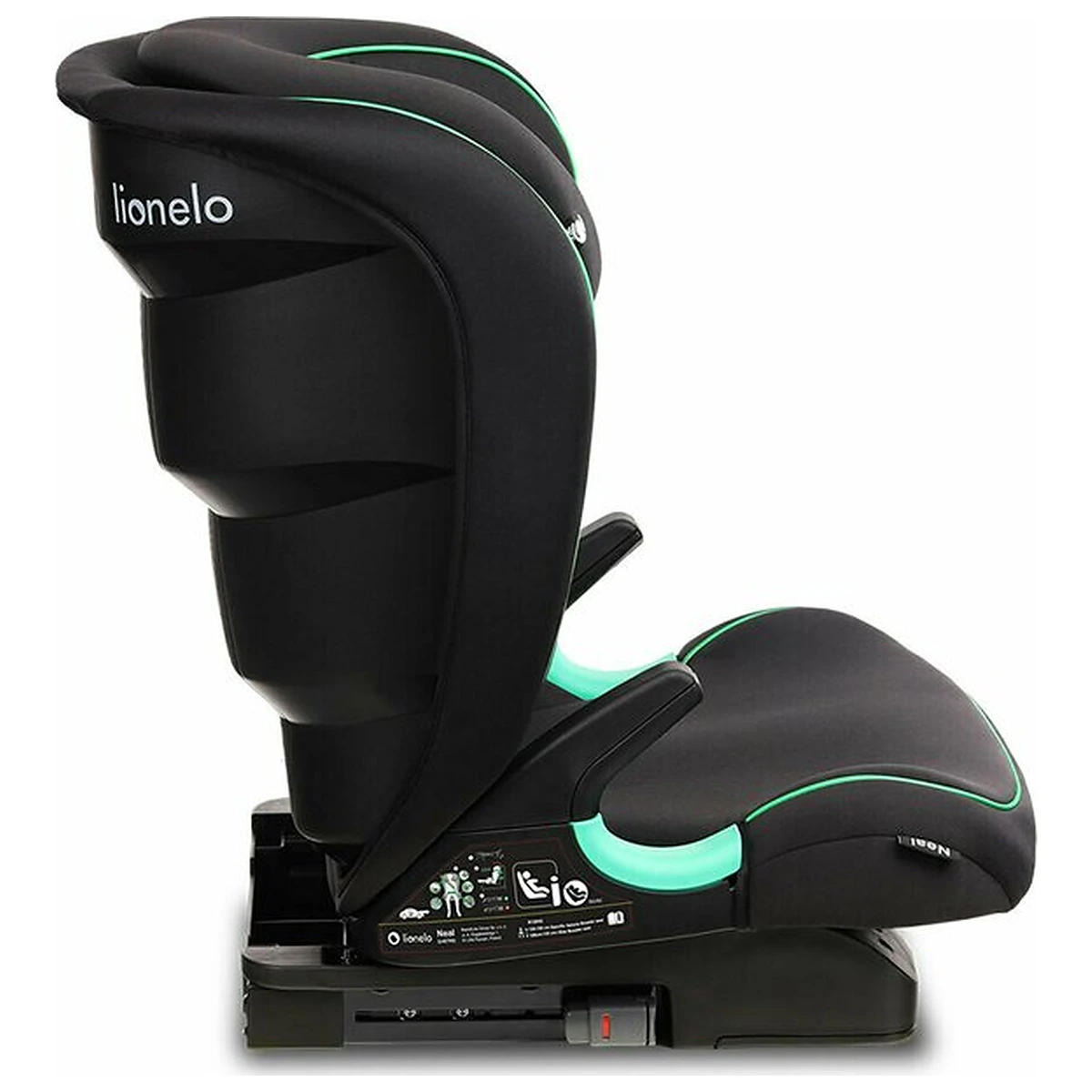 Scaun auto i-Size, Lionelo, Neal, 15-36 Kg, 100-150 cm, Isofix, Negru 12 ani [18]