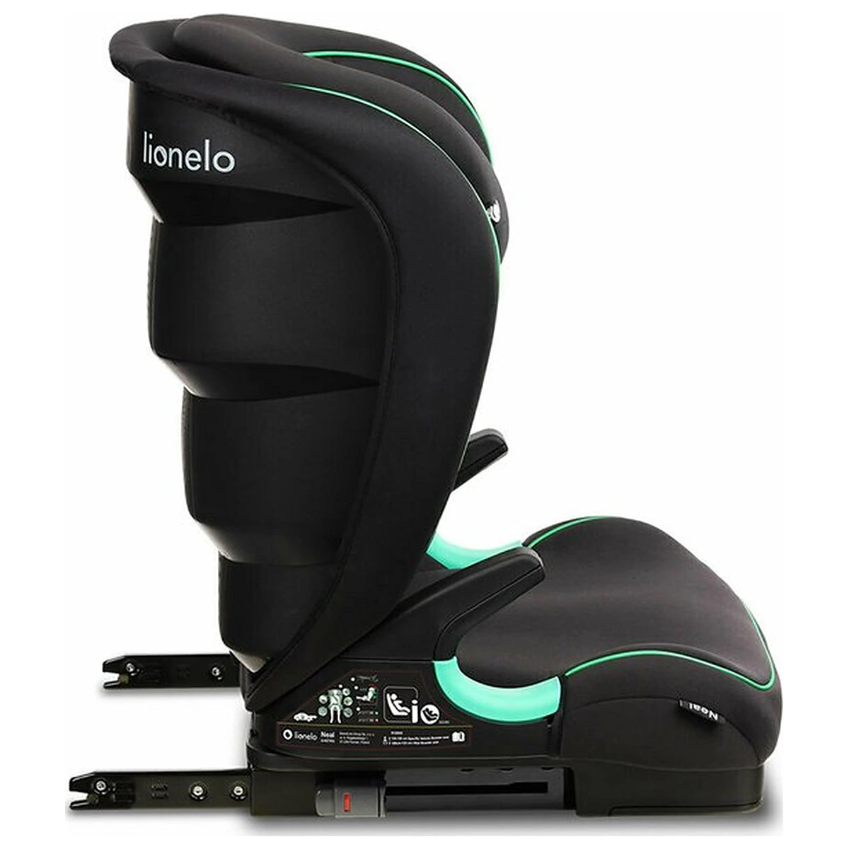Scaun auto i-Size, Lionelo, Neal, 15-36 Kg, 100-150 cm, Isofix, Negru 12 ani [15]