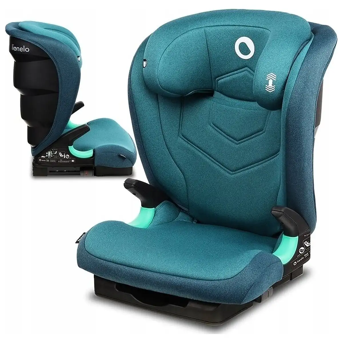 Scaun auto i-Size, Lionelo, Neal, 15-36 Kg, 100-150 cm, Isofix, Verde 12 ani [12]