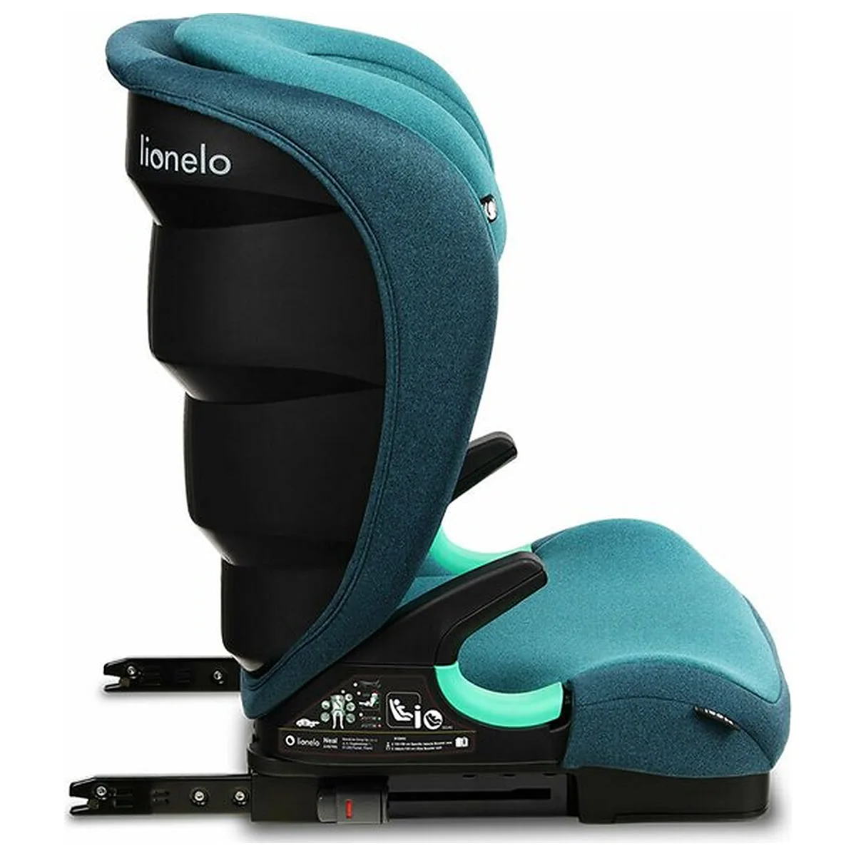 Scaun auto i-Size, Lionelo, Neal, 15-36 Kg, 100-150 cm, Isofix, Verde 12 ani [13]