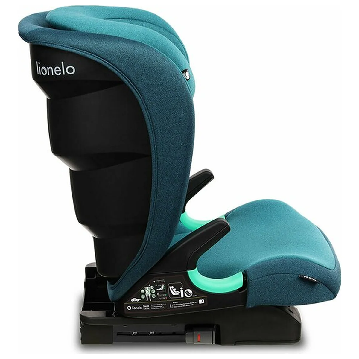 Scaun auto i-Size, Lionelo, Neal, 15-36 Kg, 100-150 cm, Isofix, Verde 12 ani [16]