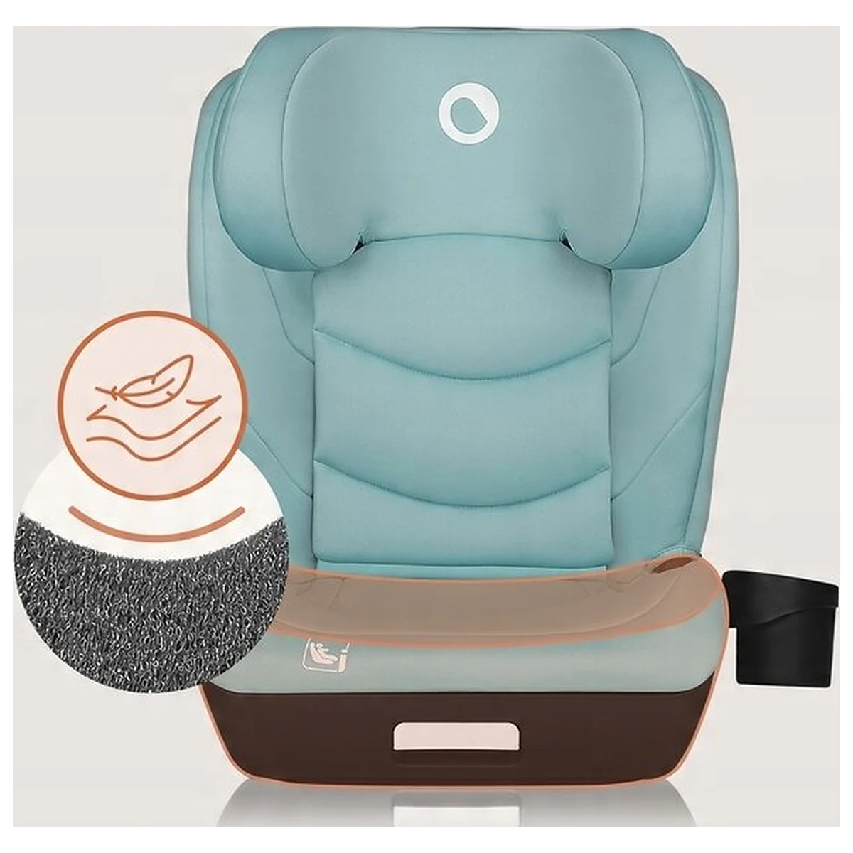 Scaun auto i-Size, Lionelo, Neal, 15-36 Kg, 100-150 cm, Isofix, Verde Turquoise [14]