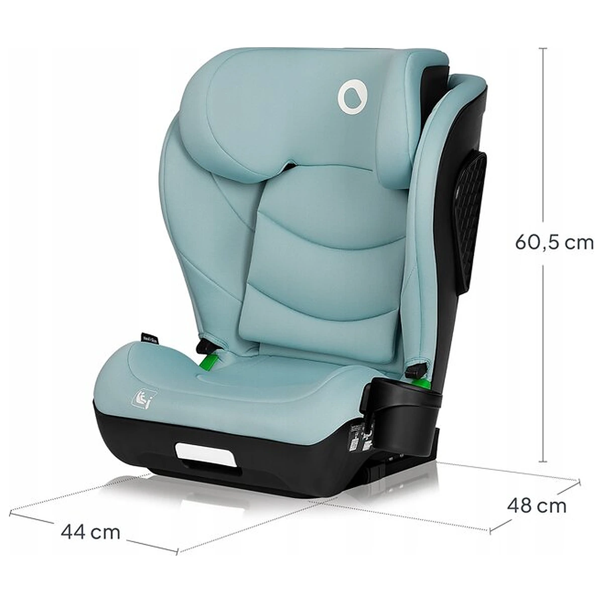 Scaun auto i-Size, Lionelo, Neal, 15-36 Kg, 100-150 cm, Isofix, Verde Turquoise [12]