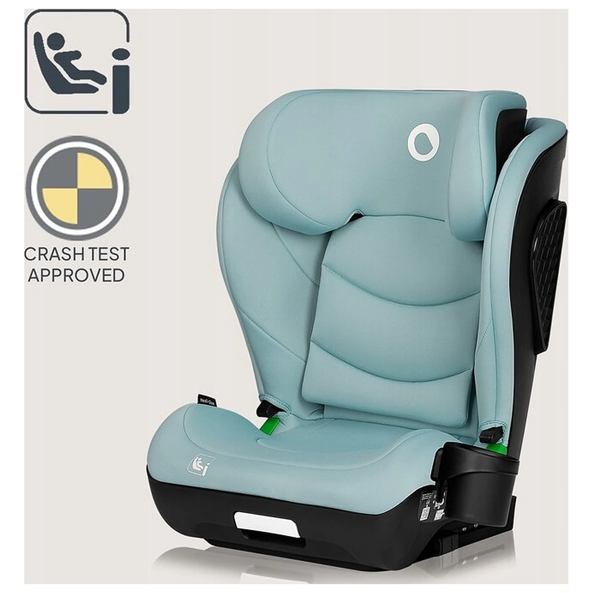 Scaun auto i-Size, Lionelo, Neal, 15-36 Kg, 100-150 cm, Isofix, Verde Turquoise [21]