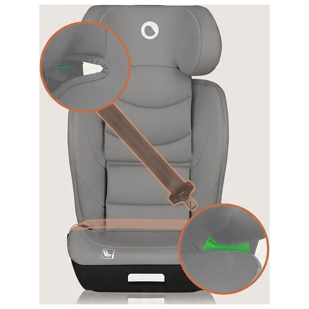 Scaun auto i-Size, Lionelo, Neal, Spatar reglabil in 4 pozitii, Tetiera in 10 pozitii, Suport sticla inclus, 15-36 Kg, [13]
