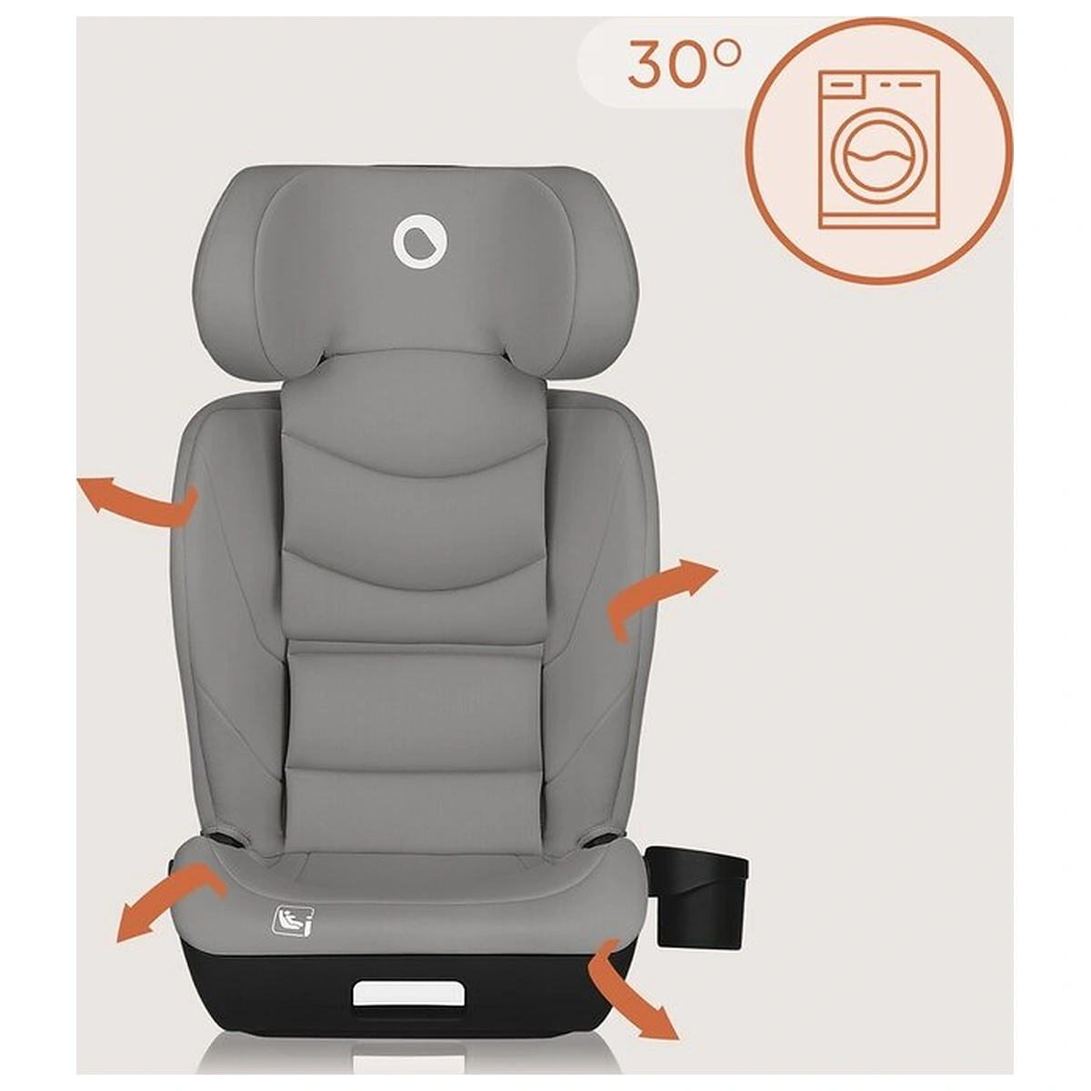 Scaun auto i-Size, Lionelo, Neal, Spatar reglabil in 4 pozitii, Tetiera in 10 pozitii, Suport sticla inclus, 15-36 Kg, [10]