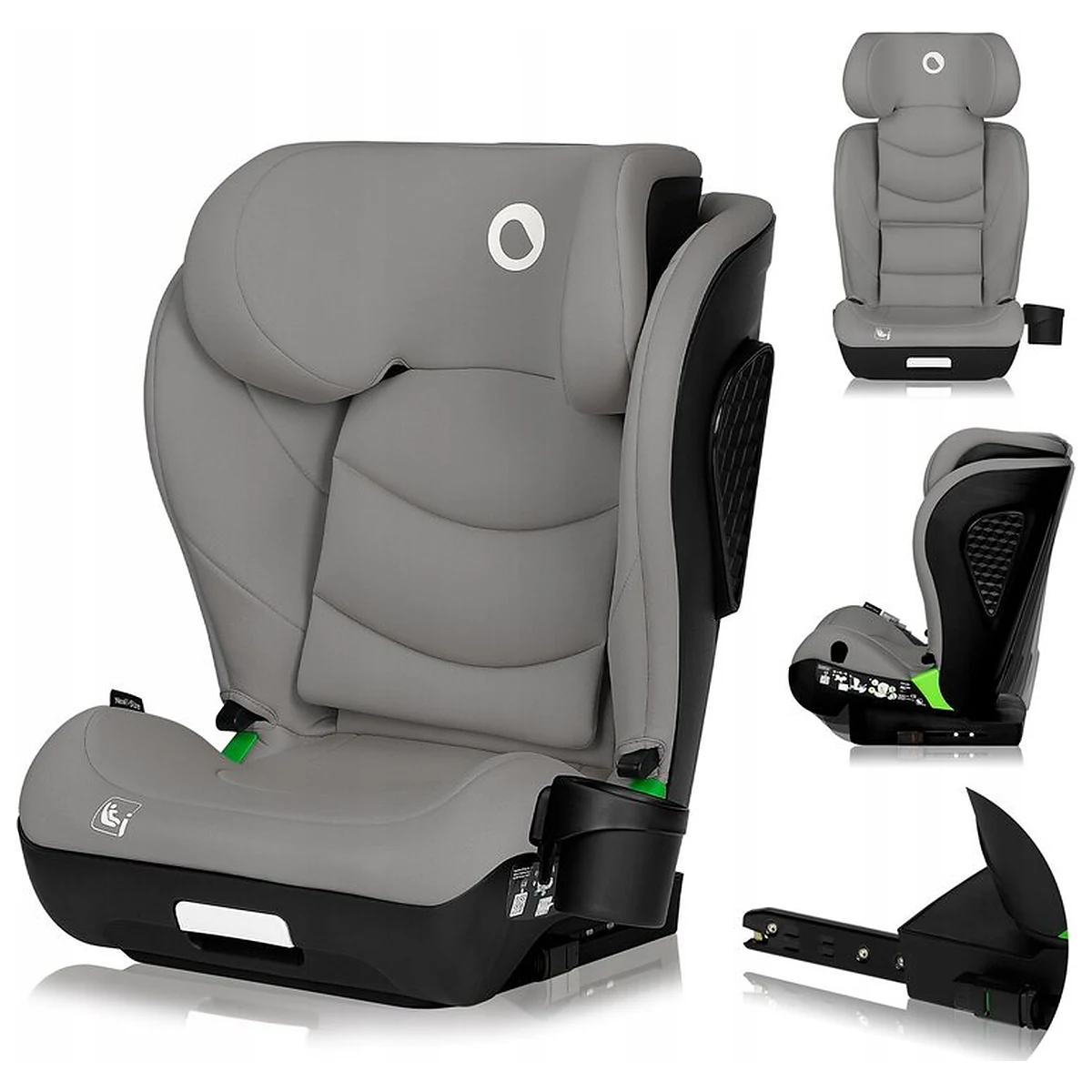 Scaun auto i-Size, Lionelo, Neal, Spatar reglabil in 4 pozitii, Tetiera in 10 pozitii, Suport sticla inclus, 15-36 Kg, [4]