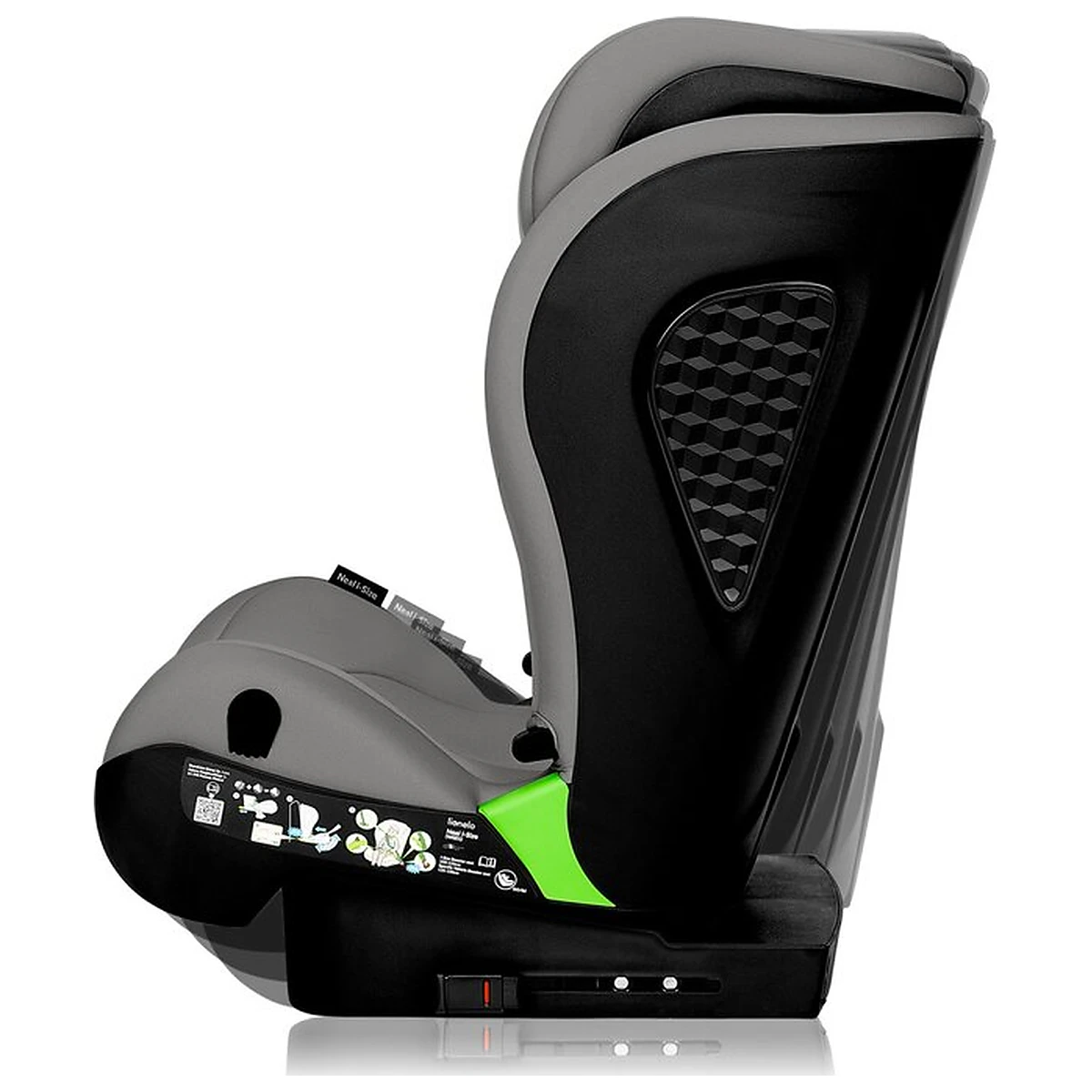 Scaun auto i-Size, Lionelo, Neal, Spatar reglabil in 4 pozitii, Tetiera in 10 pozitii, Suport sticla inclus, 15-36 Kg, [8]