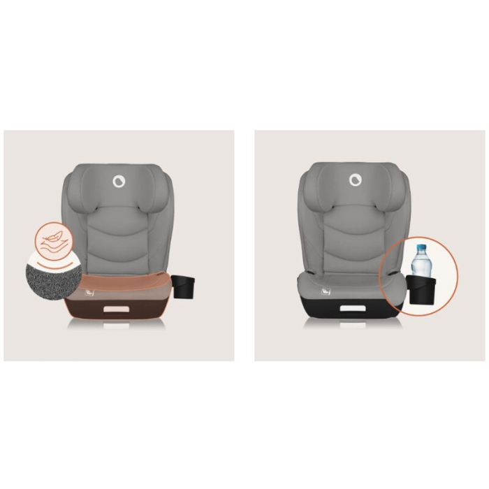 Scaun auto i-Size, Lionelo, Neal, Spatar reglabil in 4 pozitii, Tetiera in 10 pozitii, Suport sticla inclus, 15-36 Kg, [13]