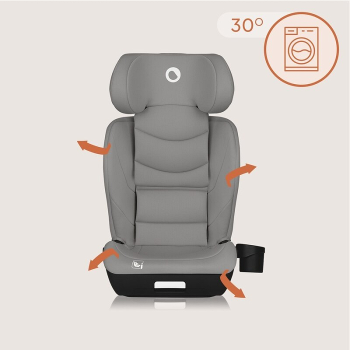 Scaun auto i-Size, Lionelo, Neal, Spatar reglabil in 4 pozitii, Tetiera in 10 pozitii, Suport sticla inclus, 15-36 Kg, [15]