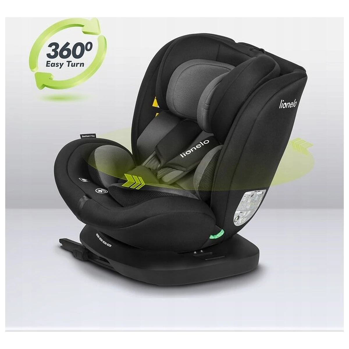 Scaun auto, Lionelo, Bastiaan i-Size, 4 in 1, Protectie laterala, Cu spatar inclinabil in 4 pozitii, Cu tetiera [4]