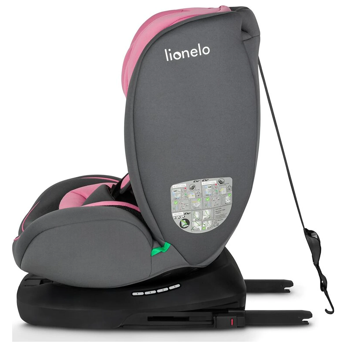 Scaun auto, Lionelo, Bastiaan i-Size, 4 in 1, Protectie laterala, Cu spatar inclinabil in 4 pozitii, Cu tetiera [11]