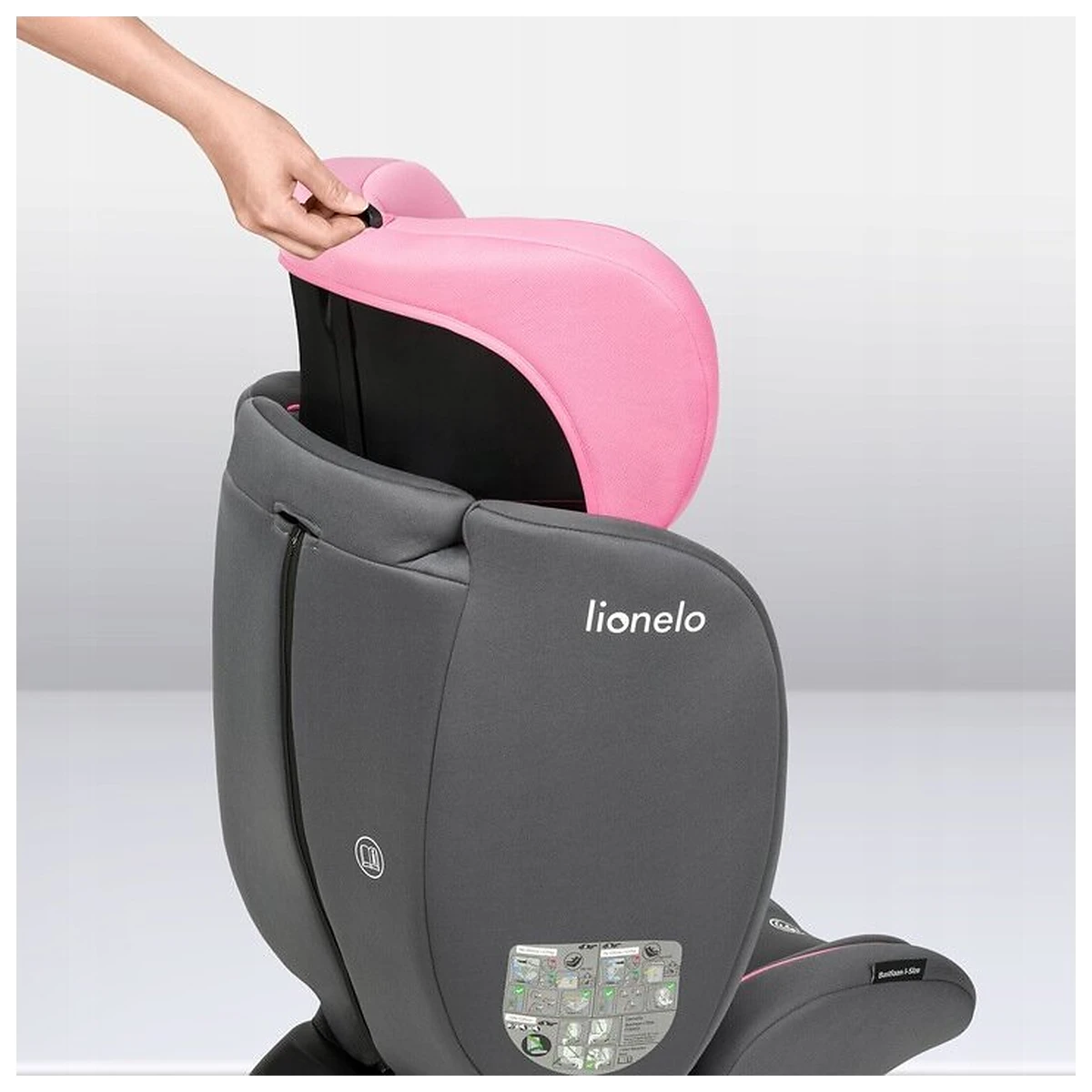 Scaun auto, Lionelo, Bastiaan i-Size, 4 in 1, Protectie laterala, Cu spatar inclinabil in 4 pozitii, Cu tetiera [18]