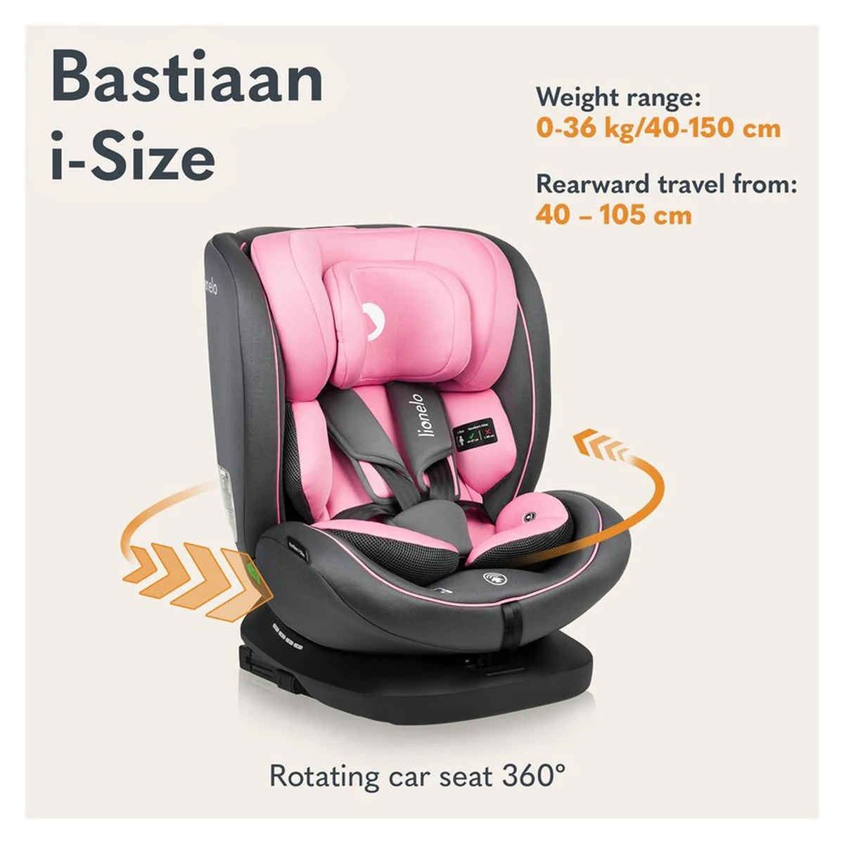 Scaun auto, Lionelo, Bastiaan i-Size, 4 in 1 [18]