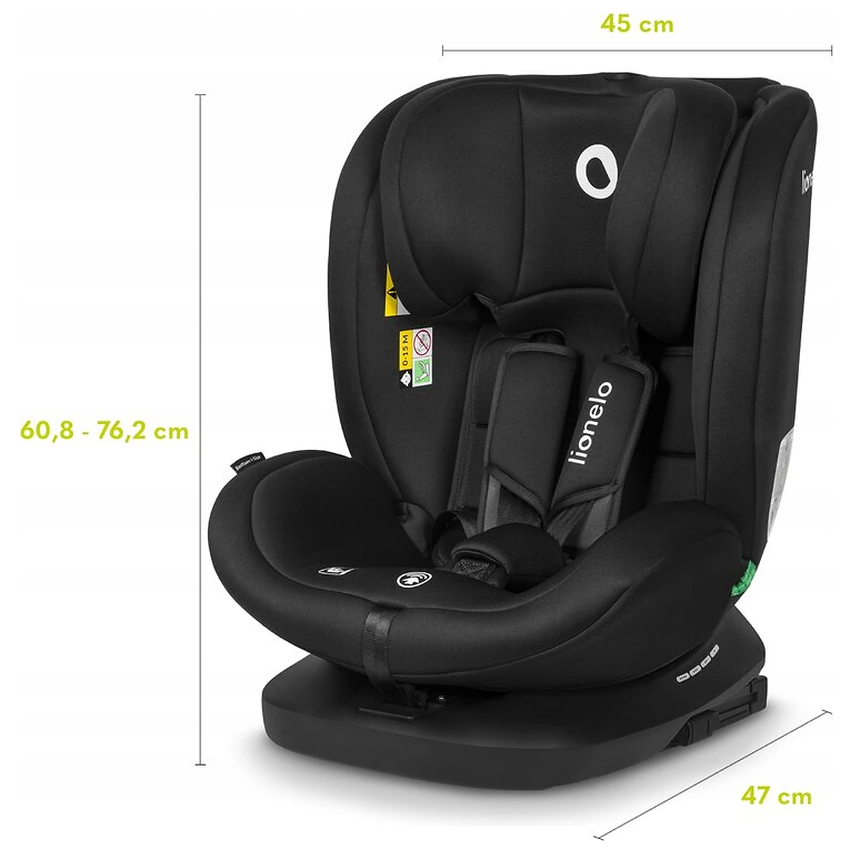 Scaun auto, Lionelo, Bastiaan i-Size, 4 in 1, Protectie laterala, Cu spatar inclinabil in 4 pozitii, Cu tetiera [32]