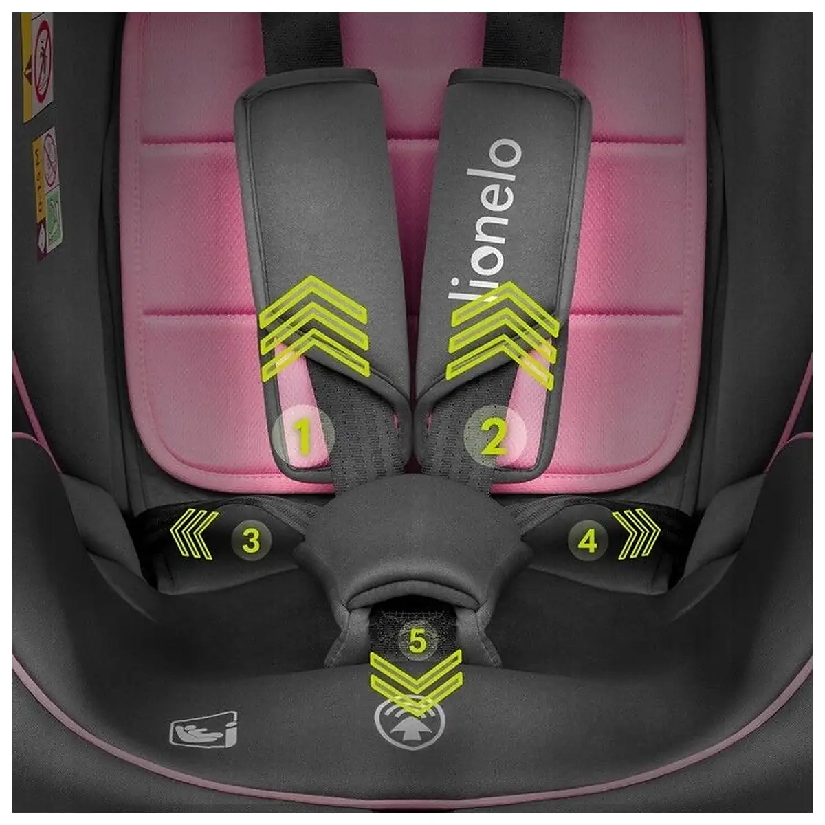 Scaun auto, Lionelo, Bastiaan i-Size, 4 in 1, Protectie laterala, Cu spatar inclinabil in 4 pozitii, Cu tetiera [23]