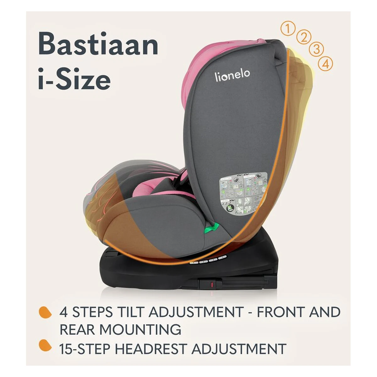 Scaun auto, Lionelo, Bastiaan i-Size, 4 in 1 [21]