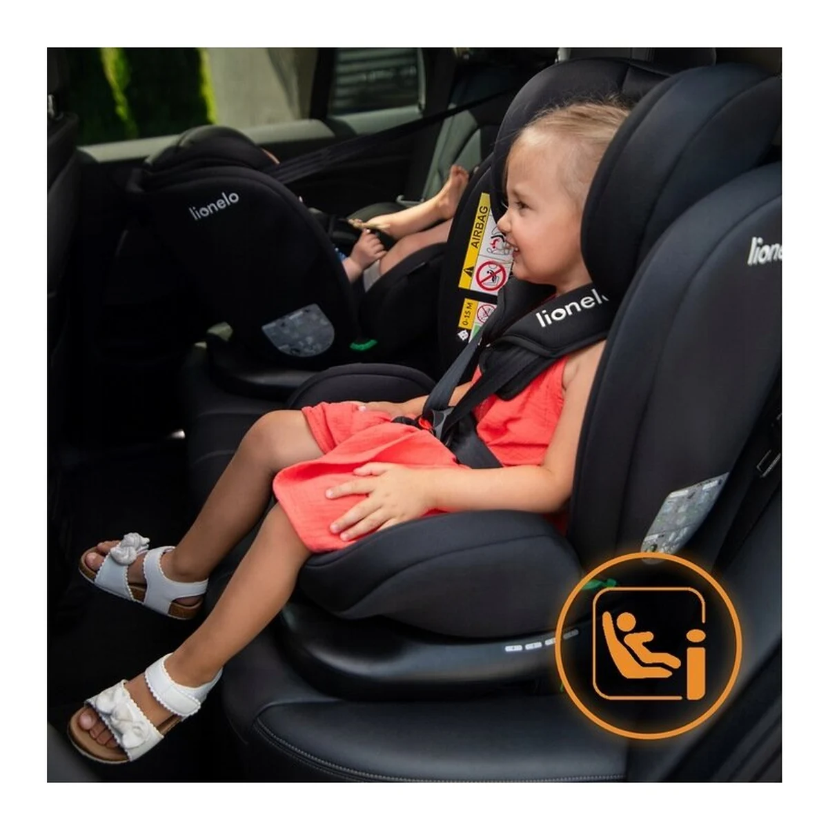 Scaun auto, Lionelo, Bastiaan i-Size, 4 in 1, Rotire 360 grade, 0-36 Kg, 40-150 cm, Isofix, Albastru Indigo [23]